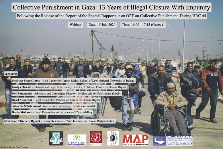 Upcoming event: Collective punishment in Gaza, 13 years of illegal